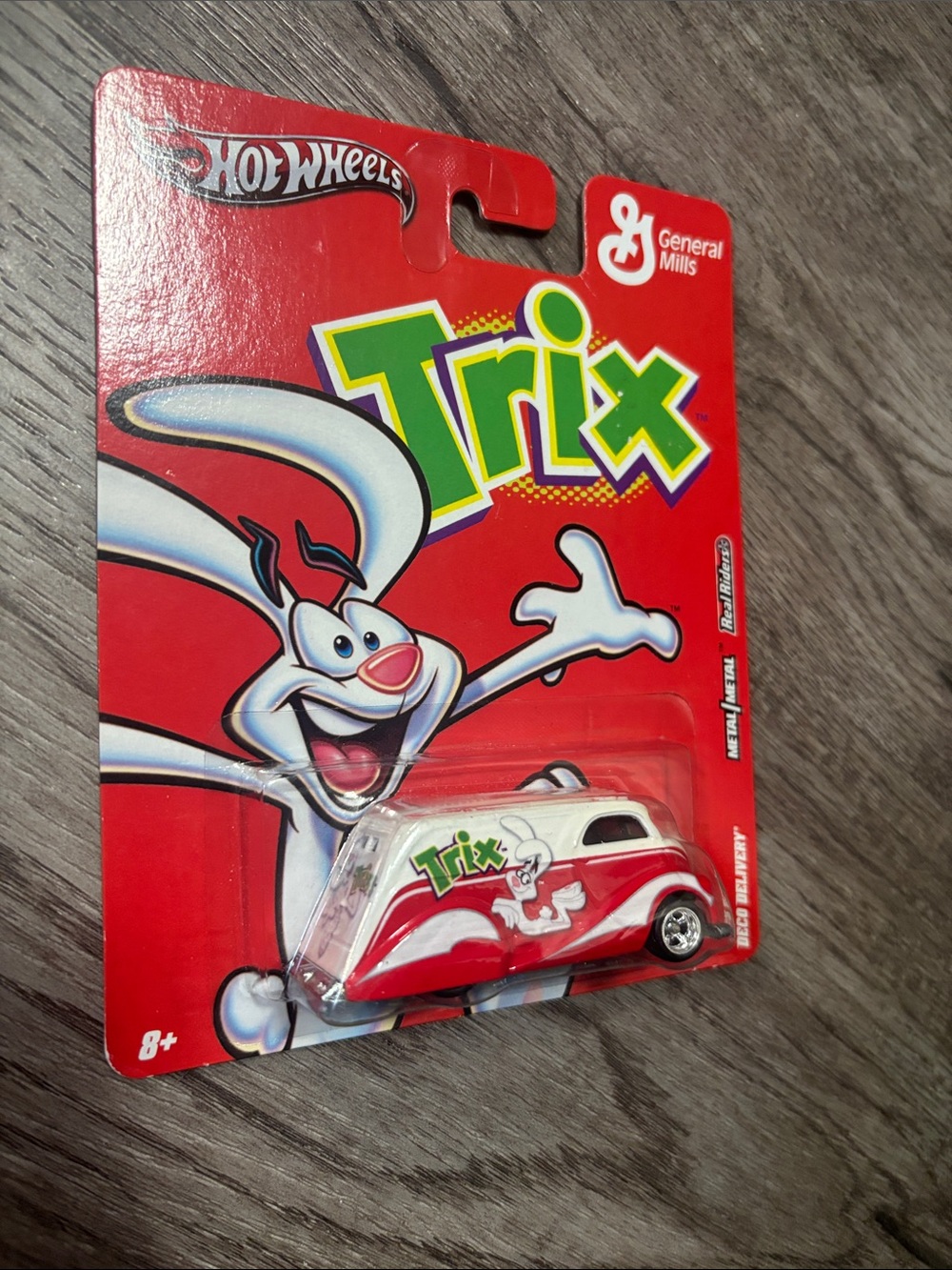 Trix Deco Delivery, 2011 General Mills, Hot Wheels, Metal, Real Riders, NEW
